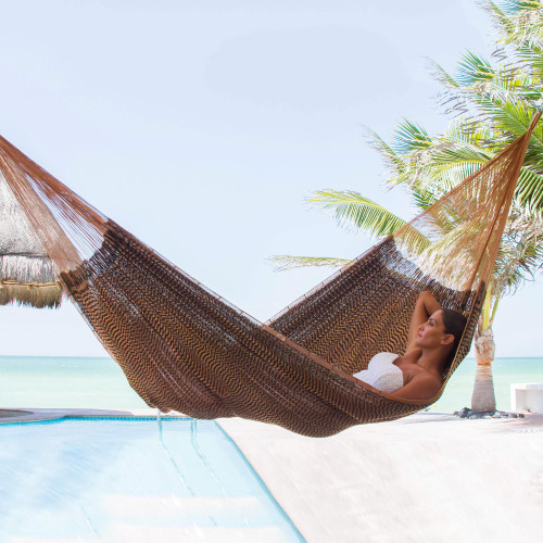 Handcrafted Mayan Hammock Double 'Caribbean Mambo'