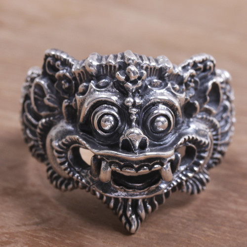 925 Sterling Silver Barong Ring from Indonesia 'Barong Parade'