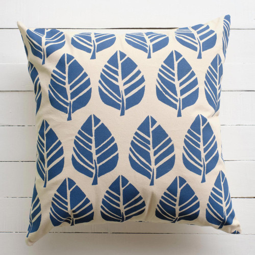 Leaf Print Cushion Cover from Fiji 'Tavola'