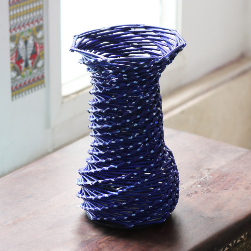 Eco-Friendly Decorative Paper Vase 'Royal Flair'