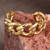 Cable Chain-Shaped Gold-Plated Ear Cuff from Armenia 'Cuban Chain'