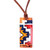 Adjustable Wood Pendant Necklace Hand-Painted in Armenia 'Armenian Symbols'