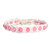 Agate Beaded Macrame Anklet in Pink and White from Armenia 'Precious Pink'