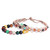 Set of 2 Agate Beaded Bracelets Handcrafted in Armenia 'Colorful Agate'
