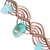 Cotton and Amazonite Macrame Charm Necklace from Armenia 'Paradisiacal Triumph'