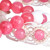 Set of 2 Pink Agate Beaded Bracelets Handcrafted in Armenia 'Sweet Agate'