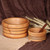 Hand-Carved Striped Beechwood Bowls and Spoon 3 Pieces 'Flavors from the Forest'