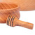 Hand-Carved Beechwood Bowls and Honey Dipper 3 Pieces 'Sweet Custom'