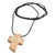 Traditional Stone Cross Pendant Necklace from Armenia 'Faith and Courage'