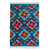 Handwoven Vibrant Floral Wool Accent Area Rug 4x5.5 'Flower of Peace'