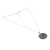 Sterling Silver Pendant Necklace with Black Onyx Stone 'Love in Shadows'
