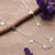 Butterfly-Themed Sterling Silver Station Charm Necklace 'Butterfly Desire'