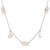 Butterfly-Themed Sterling Silver Station Charm Necklace 'Butterfly Desire'