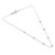 Classic Floral Sterling Silver Station Necklace from India 'Stars  Blooms'