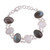 Link Bracelet with Rainbow Moonstone and Labradorite 'Moonlight and Mist'