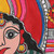 Acrylic Madhubani Painting on Handmade Paper 'Saraswati's Song'
