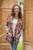 Knit Cardigan with Tie Belt 'Asian Garden'