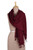 Handloomed Burgundy Wool Shawl 'Winter Warmth in Currant'