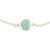 Handmade Sterling Silver Chalcedony Pendant Bracelet 'South Seas'