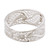 Artisan Crafted 950 Silver Filigree Band Ring from Peru 'Three Waves'