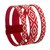 Handwoven Natural Fiber Cuff Bracelet 'Soul of Fire'