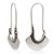 Women's Sterling Silver Hoop Earrings 'Hollow Bell'