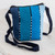 Striped Blue Cotton Sling Crafted in Guatemala 'Blue Lake'