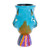 Small Handcrafted Ceramic Plant Pot 'Top Cat in Turquoise'