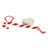 Pair of Glass Beaded Candy Cane-Themed Christmas Ornaments 'Candy Cane Duo'