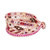 Hand-Woven Beaded Floral Wrap Bracelet with Pewter Button 'Encircling Glam'