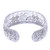 Unique Floral Sterling Silver Cuff Bracelet 'Precious Garland'