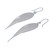 Unique Sterling Silver Dangle Earrings 'Snow Wind'