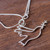 Sterling Silver Peace Theme Necklace 'Quechua Dove'