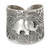 Sterling Silver Elephant Wrap Ring 'King of the Forest'
