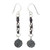 Unique Floral Silver Dangle Earrings 'Urban Blossom'