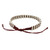 Handmade Silver 950 Bead and Red Cord Bracelet 'Friendly Red'