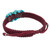 Handmade Cranberry Bracelet with Reconstituted Turquoise 'Cranberry Chic'