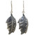 Thai Exotic Leaf Earrings Handmade in 925 Sterling Silver 'Exotic Leaf'