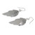 Double Shadow Leaves Handmade 925 Sterling Silver Earrings 'Shadow Leaves'