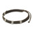 950 Silver Accent Wristband Bracelet from Thailand 'Karen Bamboo in Taupe'