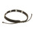 950 Silver Accent Wristband Bracelet from Thailand 'Karen Bamboo in Taupe'