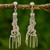 Sterling Silver Helix Shape Dangle Earrings from Thailand 'Raining Helixes'