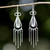 Sterling Silver Thai Filigree Chandelier Teardrop Earrings 'Fringed Droplets'