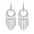 Sterling Silver Chandelier Earrings from Thailand 'Raining Romance'