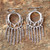 Sterling Silver Chandelier Earrings from Thailand 'Raining Romance'