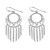 Sterling Silver Chandelier Earrings from Thailand 'Raining Romance'