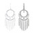 Sterling Silver Chandelier Earrings from Thailand 'Raining Romance'