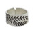 Sterling Silver Wrap Ring with Leaf Motif 'Silver Garden'