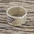Sterling Silver Wrap Ring with Leaf Motif 'Silver Garden'