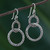 Linked Sterling Silver Dangle Earrings from Thailand 'Smith's Links'